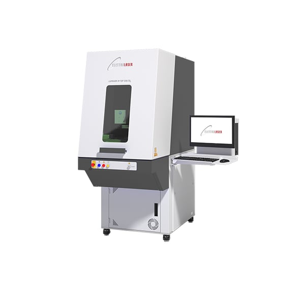 Luxmark M-TOP CO2 - Sistema laser CO₂ ad alta potenza per il taglio pulito e controllato di materiali fragili come madreperla, pietre preziose e composti organici.