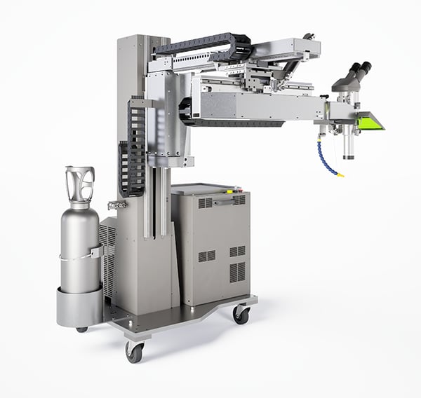 DL 200 - Precisione, potenza e versatilità per la saldatura laser di stampi e oggetti di grandi dimensioni: DL 200 è la soluzione definitiva per lavorazioni complesse e difficili da raggiungere.